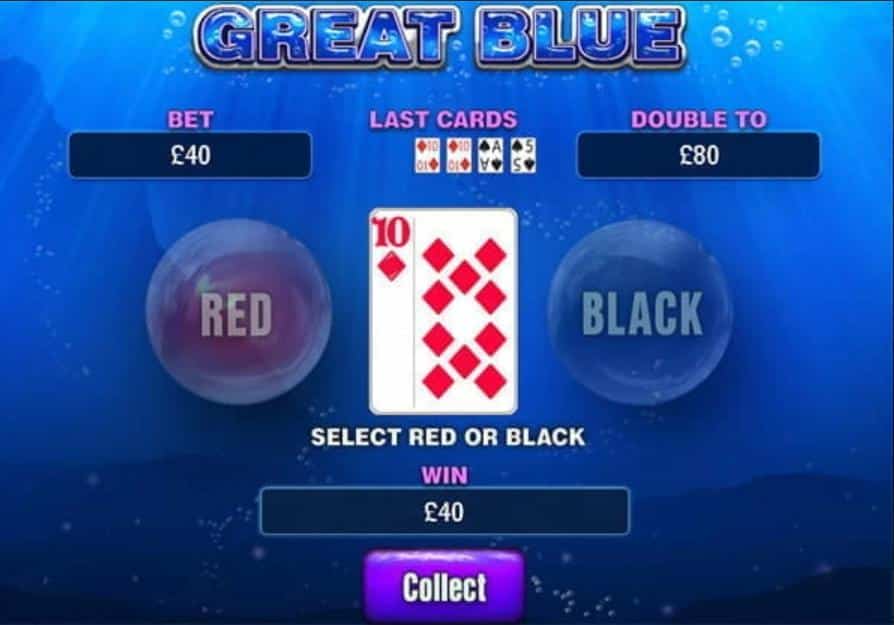 Great Blue Slot - Gamble Feature - Chelsea888cc