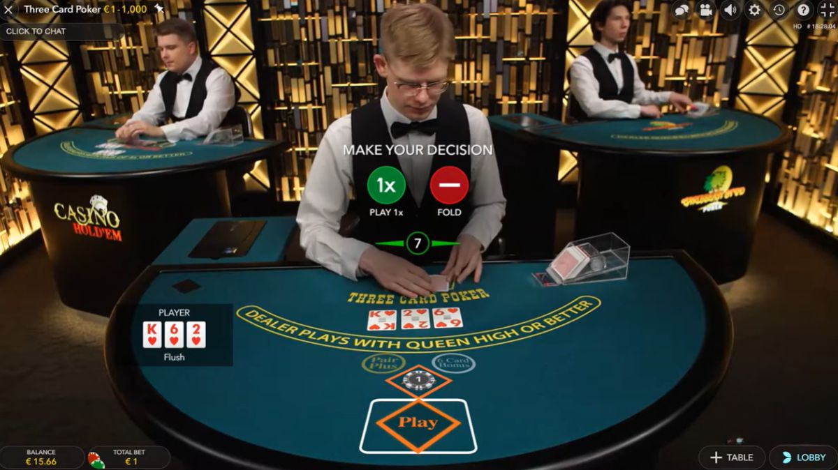 Three Card Poker - Gameplay 2 - Chelsea888cc