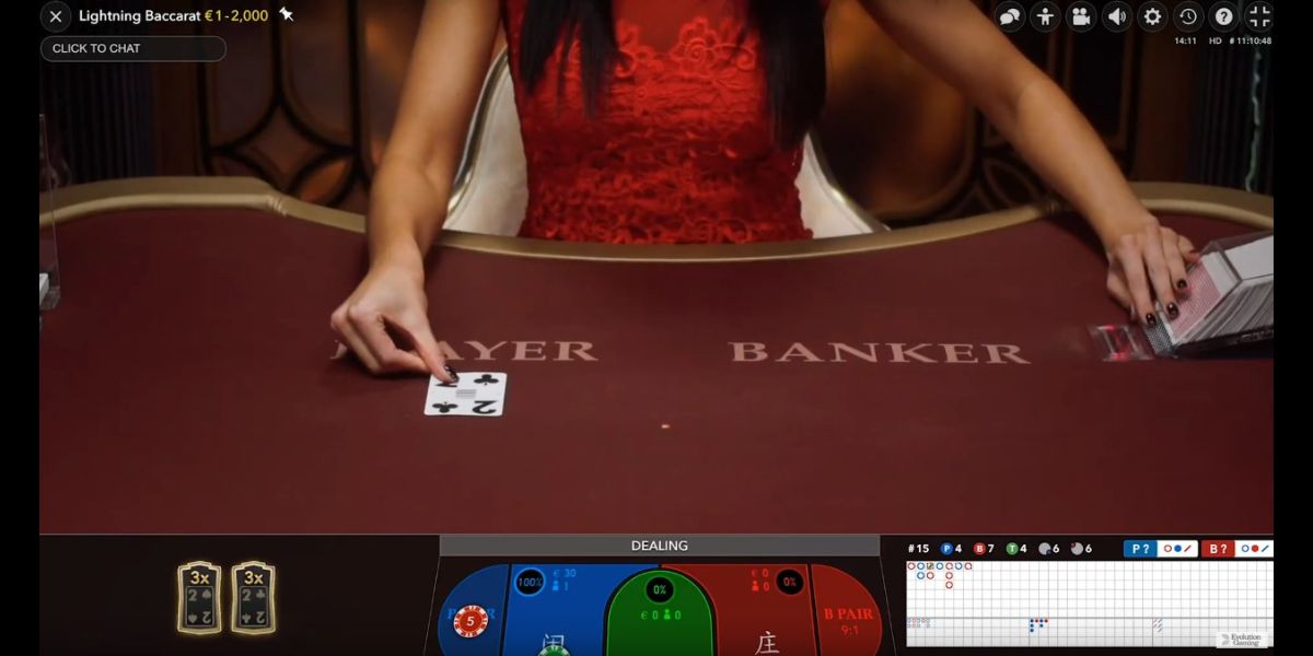 Lightning Baccarat - Gameplay 2 - Chelsea888cc