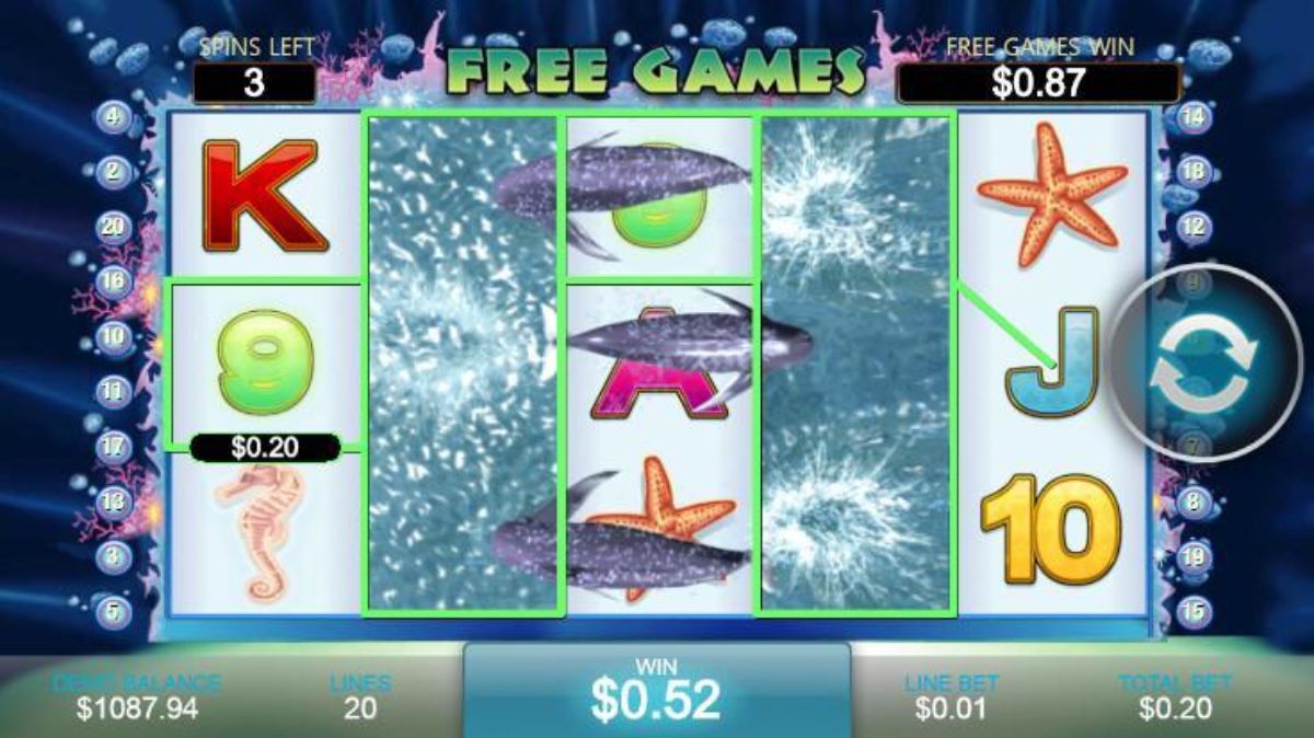 Dolphin Reef Slot - Respin Feature - Chelsea888cc