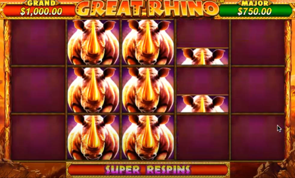 Great Rhino Slot - Super Respins - Chelsea888cc