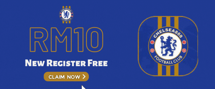 Chelsea888 New Register Free RM10 - Promotion Banner