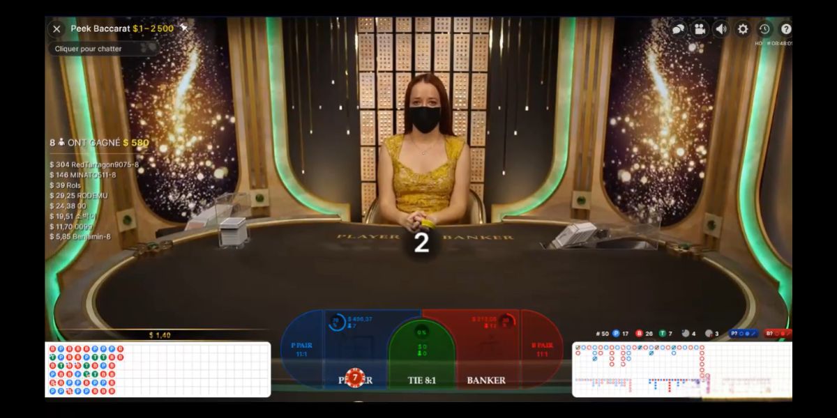 Peek Baccarat - Gameplay 1 - Chelsea888cc