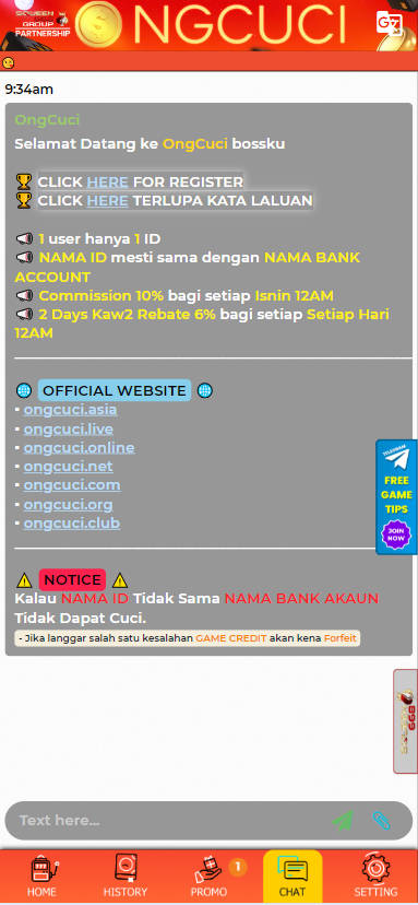 OngCuci - Livechat - Chelsea888cc